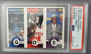 1996 Upper Deck Collectors Choice Kobe Bryant / Garnett ROOKIE PSA 5 EXCELLENT!! - Picture 1 of 2
