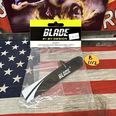 Blade BLH3511 Fast Flight Main Rotor Blade Set Blade mCP X NewInPack USA Shipped - Image 1 of 4