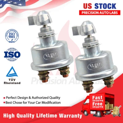 Paquete de 2 baterías 125A Racing Master desconexión rápida interruptor de corte/apagado de alimentación 12V Foto 1 de 4