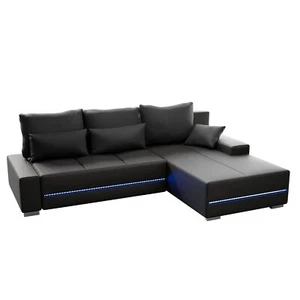 Juskys Sofa Ecksofa Couch Schlafsofa Bettsofa Stoff Wohnlandschaft Wohnzimmer - Bild 1 von 12