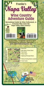 Napa Valley Wine Map and Guide by Franko Maps - Picture 1 of 5