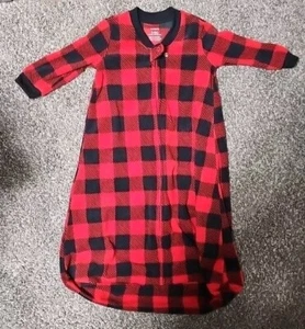 Saco de dormir a cuadros Carters Buffalo talla 6-9 m para bebé niño - Imagen 1 de 3