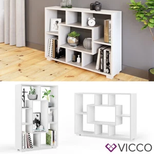 Divisorio Mensola Libreria Scaffale a pavimento 7 scomparti Domus Bianco Vicco - Foto 1 di 8