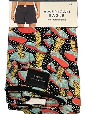 NUEVO CON ETIQUETAS AMERICAN EAGLE Boxer Elástico Talla XS-S-M-L Azul Negro Amarillo Setas #11 Foto 1 de 4