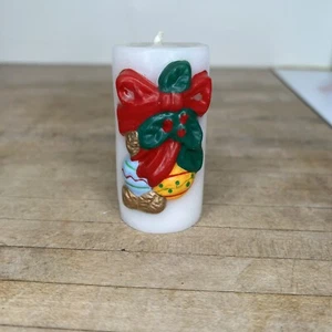 Vintage Christmas Cheer Kerzen 3,25" schwer zu finden neu unbenutzt - Bild 1 von 2