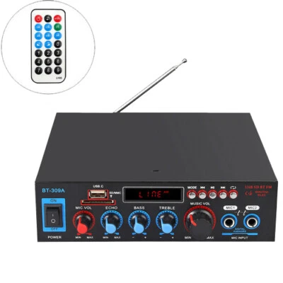 800W Digital Verstärker Bluetooth Audio HiFi Stereo Amplifier Vollverstärker FM - Bild 1 von 4
