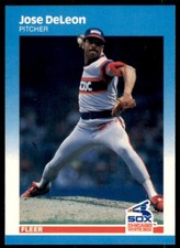 1987 Fleer Glossy Jose DeLeon . Chicago White Sox #494