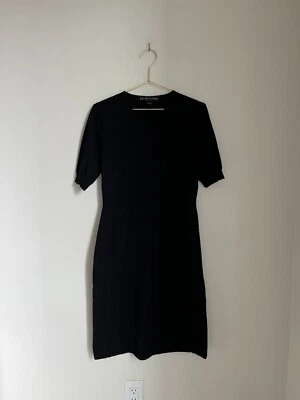 Ralph Lauren Black Label Women's Cashmere Sheath Sweater Dress Black Size LARGE - Image 1 of 4
