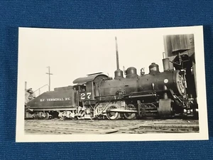 Locomotora de motor ferroviario Kansas City Terminal No. 27 Foto antigua - Imagen 1 de 5
