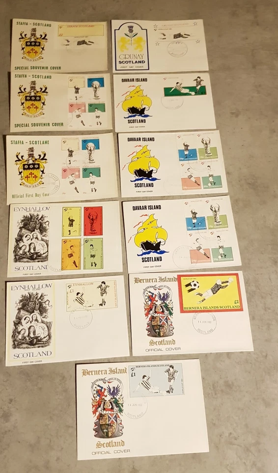 SCOTLAND 11  FIRST DAY COVER  SOCCER- FOOTBALL  WORLD CUP - Image 1 of 1