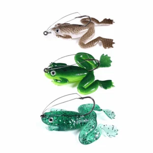 3Pcs/set 6CM*5G Leurre Souple Grenouille Pêche Poisson Nageur Swimbait Bass - Photo 1/7