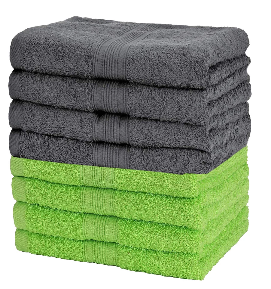 8er FROTTEE HANDTÜCHER NATUREMARK PREMIUM 500g/m² 100% BAUMWOLLE 50x100 SET NEU - Bild 1 von 1