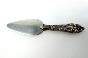 Coltello da portata piccolo Art Nouveau manico argento sterling acciaio inox - Foto 1 di 12
