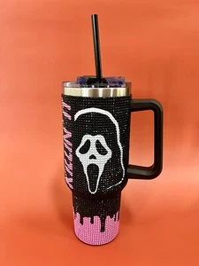 NEW GHOSTFACE TUMBLER CUP Spirit HORROR SCREAM Halloween 2024 *SOLD OUT* ✅✅ - Picture 1 of 7