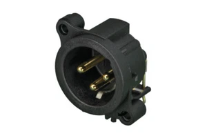 NC3MAAH-0  XLR PLUG 3 PIN PCB Horizontal  - Picture 1 of 1