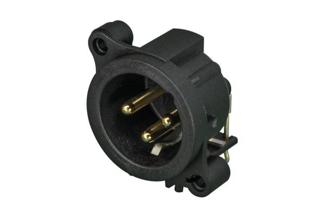 NC3MAAH-0  XLR PLUG 3 PIN PCB Horizontal  - Image 1 of 1