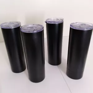 Stainless Travel Black Mug bouble wall 20 oz.Coffee Tea or any cold TUMBLERS - Picture 1 of 6