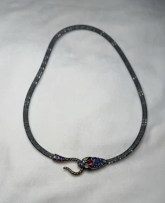 Collar Betsey Johnson Sombras Oscuras Malla Serpiente BH17 Foto 1 de 3