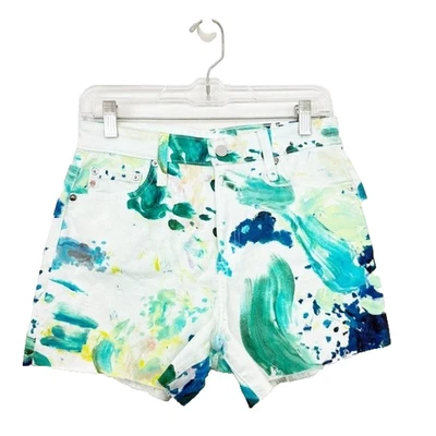 AG Adriano Goldschmied Alexxis Corto Tie Dye Talla 28 Nuevo Con Etiquetas Foto 1 de 4