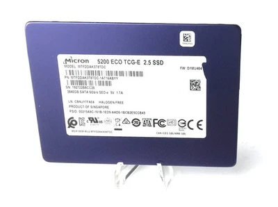 Micron SSD 5200 ECO MTFDDAK3T8TDC 3.84TB 2.5" SATA 6Gb/s Solid State Drive *READ - Image 1 of 4