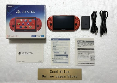 Consola Sony PS Vita PCH-2000 ZA26 Rojo Metálico Modelo Wi-Fi con Caja Original Foto 1 de 4