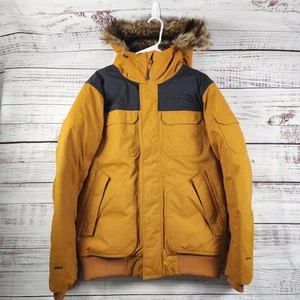 North Face Gotham III Down Parka Small Brown NF0A33RG 550 Fill DryVent Hooded - Picture 1 of 13