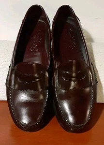 Nettleton Shoes - Hand Made Leather Penny Loafers Mens 10 M Slip On Shoe - Picture 1 of 8