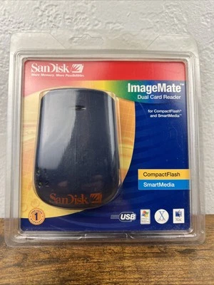 SanDisk ImageMate Dual Card Reader, CompactFlash, Smart Media 2002 - Image 1 of 2