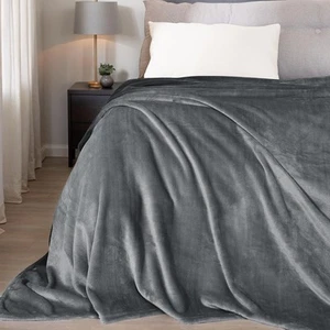 Soft Queen Size Blanket for Fall Winter Spring All Season Warm Fuzzy Microplu... - Picture 1 of 8