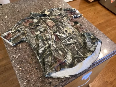 Mossy Oak  Break Up Infinity Camo Button Up Hunting Shirt short sleeve Men’s XL - Image 1 of 4