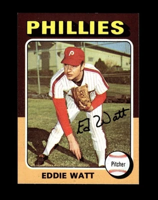 1975 Topps Set-Break #374 Eddie Watt NM-MT OR BETTER *GMCARDS* - Image 1 of 2