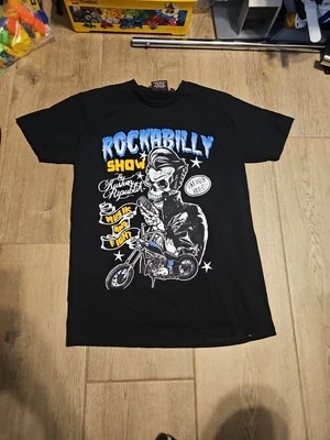 ROCKABILLY Show Kustom Republic Skull Rock Metal Música y Fight Greaser Addict M Foto 1 de 4