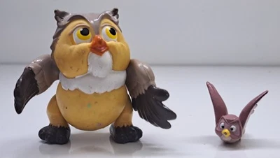 Figura Búho Bambi 1988 Disney Vintage + Mini Búho Cake Topper Foto 1 de 4