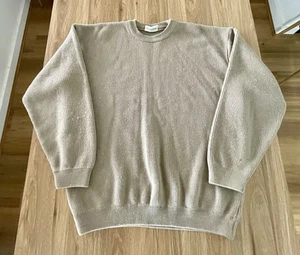 Aklanda Knitted Jumper Mens Size 2XL Australian Made Beige VGC - Foto 1 di 14