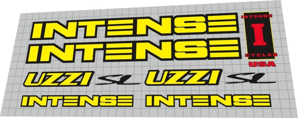 Intense Uzzi SL 1998 frame decal - Bild 1 von 1
