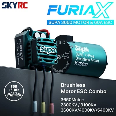 SKYRC Brushless Motor ESC Combo FuriaX Supa 3650 Motor 60A ESC For 1/10 RC Car - Image 1 of 4