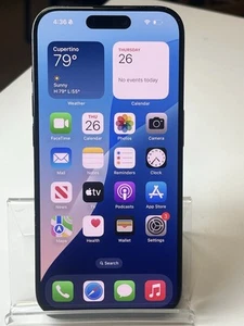 Apple iPhone 15 Pro 128 GB Verizon Blue Titanium Parts Only Wifi Only Read #10 - Afbeelding 1 van 11