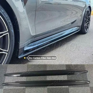 Divisores de extensión de faldón lateral fibra de carbono seca para BMW G80 M3 G82 G83 M4 21-26 - Imagen 1 de 14