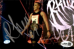 Rhea Ripley Signed WWE NXT Women's Champion 4x6 Photo #2 JSA COA - Picture 1 of 1