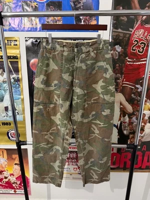 Pantalones de Colección Años 60 Chief Crazy Faded Tiger Camuflados Verde Estilo Militar de Estados Unidos Talla 31 Foto 1 de 4