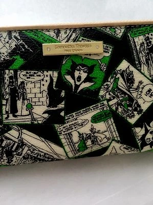 NWT SAMANTHA THAVASA Disney Sleeping Beauty Maleficent Large Zippy Wallet - Image 1 of 3