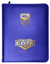 2023 TLA NRL ELITE Trading Cards ALBUM Folder with 25 x 9 Pocket Pages Sleeves