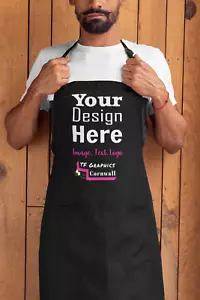 Grembiule personalizzato - 6 colori, cuoco da forno chef business regalo aziendale KItchen aziendale - Foto 1 di 12