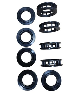 Fleck 5600 Dichtung Abstandhalter Kit - schwarze Dichtungen Pentair/Fleck Teil #60125 - Bild 1 von 2
