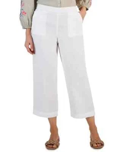 Neu mit Etikett Charter Club Petite kurze Leinenhose zum Überziehen PS Petite Small - Bild 1 von 7