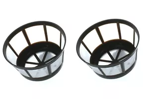 Lot of 2 Reusable Coffee Filters Permanent Mesh Standard Size Machine Basket - Picture 1 of 3
