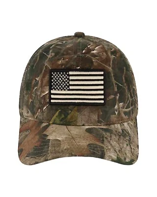 Boné de beisebol camuflado bandeira americana fivela ajustável - Imagem 1 de 4