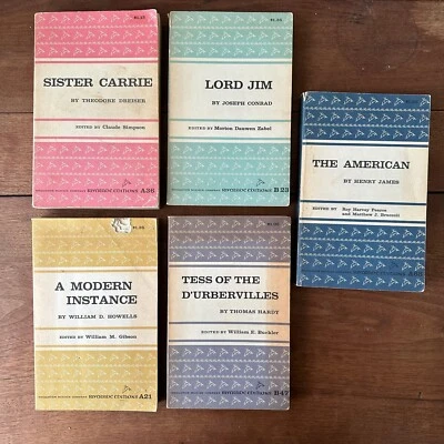 5 Book Lot Riverside Editions James / Hardy / Conrad / Dreiser / Howells Foto 1 de 4