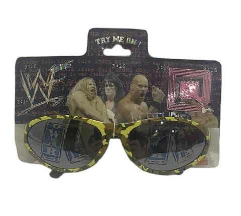 Vintage 1998 WWF Stone Cold Steve Austin War Zone Sunglasses Titan Sports NEW Cover
