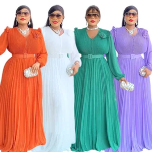 Plus Size African Dresses Wedding Party Women Dashiki Evening Elegant Ball Gown - Picture 1 of 28